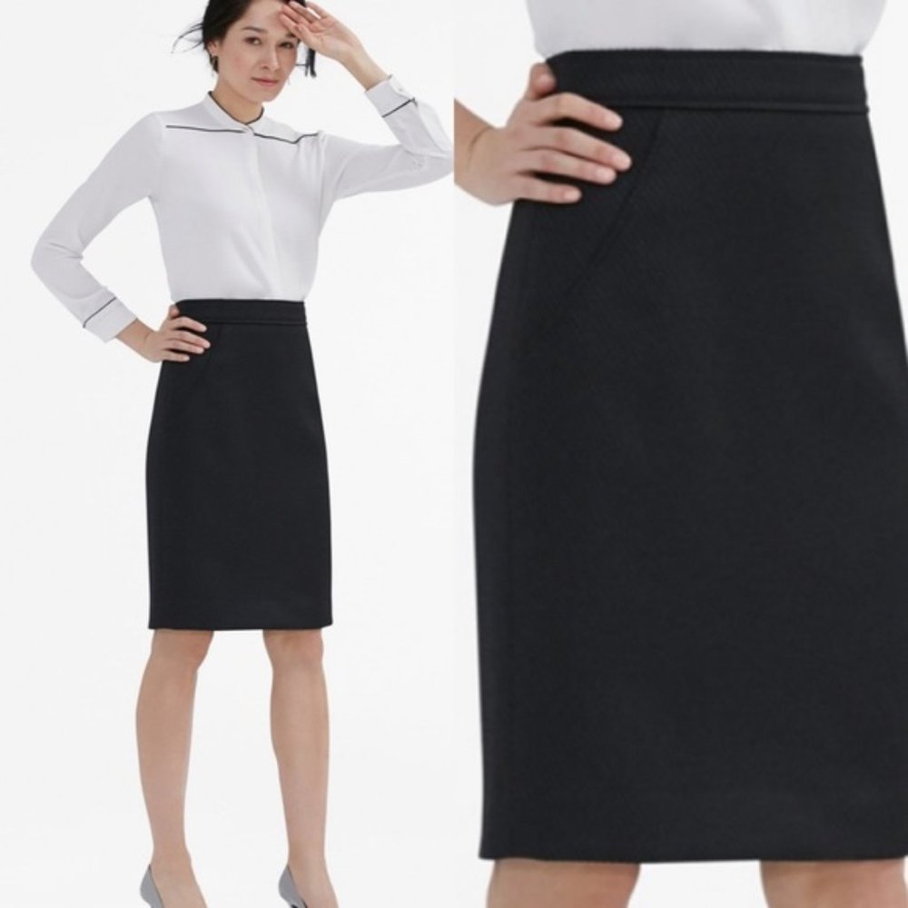 M.M. LaFleur Cornelia Skirt Pencil Work Black NWT